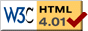 Valid HTML
                      4.01!
